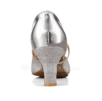 Leatherette Heels Sandals Latin Ballroom Dance Shoes (053007246)