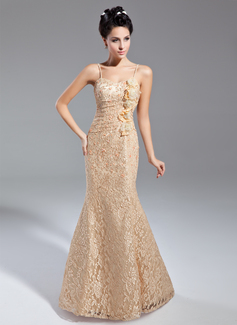 Sheath Sweetheart Floor-Length Lace Mother of the Bride Dress With Ruffle (008015080)
