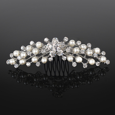 Tiaras Wedding Special Occasion Rhinestone Silver Headpieces With Clear (042019254)