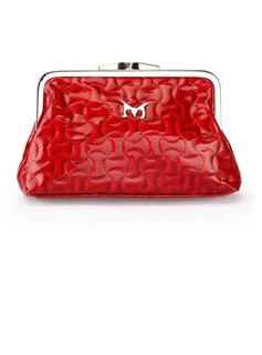 Clutches Carteiras & Acessórios Casamento Ocasião especial Casual Couro envernizado Bolsa sem alça Bolsas de mão (012026244)