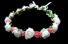 Lovely Paper Wedding Flower Girl Wreath/ Headpiece Flower (042025217)
