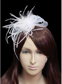 Amazing Flannelette With Tulle Women's Wedding Fascinators (042024899)