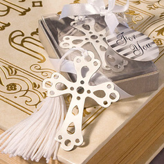 Silver Cross With Tassel Bookmark Favor (051007528)