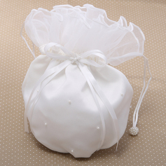 Bella Chiffon con perla imitazione nozze borsa da sposa (012026334)