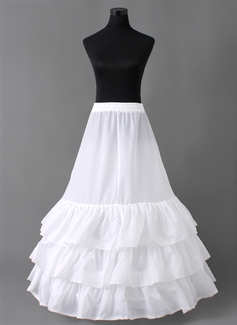 Nylon Ball Gown 3 Tier Floor-length Slip Style/ Wedding Petticoats (037005405)