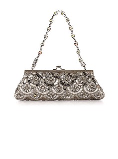 Gorgeous Satin with Sequins Evening Handbag/Clutches (012025188)