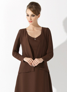 Long sleeves Chiffon Special Occasion Jacket/ Wedding Wrap (013004503)