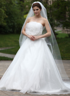 Veli con Strascico Tulle Uno Strato Veli da sposa con classica (006026312)