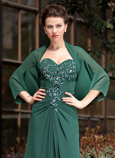 3/4-Length Sleeve Chiffon Special Occasion Wrap (013024370)