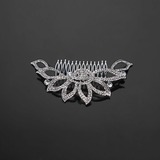Hair Combs Special Occasion outdoor Rhinestone Silver Headpieces With Clear (042017839)