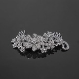 Hair Combs Wedding Special Occasion Casual Crystal Silver Headpieces With Clear (042017841)