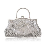 Silk With Sequin/ Imitation Pearl Evening Handbags/ Clutches/ Top Handle Bags More Colors Available (012025210)