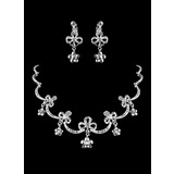 Fantastic Ladies Pearl Necklace and Earrings Jewelry Set(011006358)