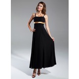 Impero A cuore Alla caviglia Chiffon Abito da damigella con Sash (007001467)