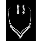 strass collana dignitosa e set orecchino (011006985)