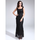 Sheath Scoop Neck Ankle-Length Lace Mother of the Bride Dress (008006085)