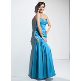 Mermaid Sweetheart Floor-Length Taffeta Prom Dress With Ruffle Beading (018004874)