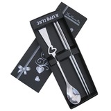 Stainless Steel Chopsticks & Heart Spoon Wedding/Party Favor (051020311)