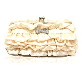 Elegant Polyester Ruffles Evening Handbag/Clutches(More Colors) (012025206)