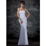 Mermaid Sweetheart Floor-Length Chiffon Evening Dress With Ruffle (017022546)