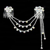 Shining Rhinestone Bridal Hair Combs (042024275)