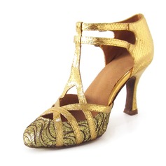 Leatherette Sparkling Glitter Heels Latin Ballroom Dance Shoes (053020143)
