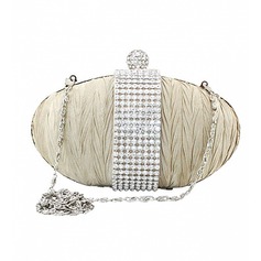 Satin With Austrian Rhinestones Evening Handbags/ Clutches/ Novelty More Colors Available (012016236)