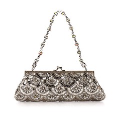 Gorgeous Satin with Sequins Evening Handbag/Clutches (012025188)