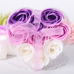 9 Pieces Rose Soap Petals In Heart Shaped Box (Set of 4 Boxes) (051017515)