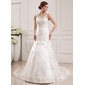 Mermaid Scoop Neck Court Train Satin Tulle Wedding Dress With Lace (002019530) Mermaid Scoop Neck Court Train Satin Tulle Wedding Dress With Lace (002019530)