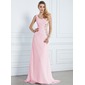 Stile sirena Monospalla Sweep treno Chiffon Abito da sera con Increspature Perline (017013090) Stile sirena Monospalla Sweep treno Chiffon Abito da sera con Increspature Perline (017013090)