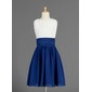 A-Line/Principessa Tondo Al ginocchio Chiffon Abito per damigelle junior con Increspature (009014656)