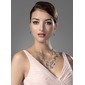 Gorgeous Alloy With Czech Rhinestones Wedding Bridal Jewelry Set,Including Necklace And Earrings(011004469)