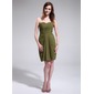 Sheath Sweetheart Knee-Length Chiffon Bridesmaid Dress With Ruffle (007025357) Sheath Sweetheart Knee-Length Chiffon Bridesmaid Dress With Ruffle (007025357)