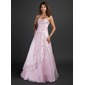 A-Line/Princess Sweetheart Floor-Length Organza Quinceanera Dress With Embroidered Beading Sequins (021015338)