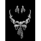 Rhinestone Bow Design Necklace And Earring Set (011009887) Rhinestone Bow Design Necklace And Earring Set (011009887)