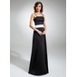 A-Line/Princess Floor-Length Satin Bridesmaid Dress With Sash (007001477) A-Line/Princess Floor-Length Satin Bridesmaid Dress With Sash (007001477)
