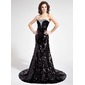 Mermaid Sweetheart Court Train Sequined Prom Dress With Beading (018018907) Mermaid Sweetheart Court Train Sequined Prom Dress With Beading (018018907)