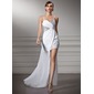 Sheath Sweetheart Asymmetrical Chiffon Prom Dress With Ruffle Beading (018022506) Sheath Sweetheart Asymmetrical Chiffon Prom Dress With Ruffle Beading (018022506)