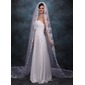 Cathedral Veils Tulle One-tier Lace Applique Edge Wedding Veils With Classic (006020359)