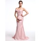 Mermaid Sweetheart Sweep Train Taffeta Evening Dress With Ruffle Beading (017025329) Mermaid Sweetheart Sweep Train Taffeta Evening Dress With Ruffle Beading (017025329)