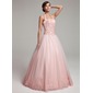 De baile Frente única Vestidos longo Tafetá Tule Vestido quinceanera com Pregueado Rendas Bordado (021002881) De baile Frente única Vestidos longo Tafetá Tule Vestido quinceanera com Pregueado Rendas Bordado (021002881)