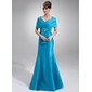 Mermaid Off-the-Shoulder Floor-Length Taffeta Mother of the Bride Dress With Ruffle Beading (008006456) Mermaid Off-the-Shoulder Floor-Length Taffeta Mother of the Bride Dress With Ruffle Beading (008006456)