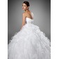 Ball-Gown Sweetheart Chapel Train Organza Satin Wedding Dress With Ruffle Beadwork (002004753) Ball-Gown Sweetheart Chapel Train Organza Satin Wedding Dress With Ruffle Beadwork (002004753)