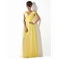 A-Line/Princess V-neck Floor-Length Chiffon Prom Dress With Ruffle Beading (018005580) A-Line/Princess V-neck Floor-Length Chiffon Prom Dress With Ruffle Beading (018005580)