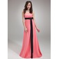 Empire Strapless Sweep Train Satin Bridesmaid Dress With Sash Beading (007001482) Empire Strapless Sweep Train Satin Bridesmaid Dress With Sash Beading (007001482)