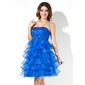 Empire Sweetheart Knee-Length Organza Homecoming Dress With Ruffle Beading (022020627) Empire Sweetheart Knee-Length Organza Homecoming Dress With Ruffle Beading (022020627)