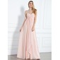 Impero A cuore Al pavimento Chiffon Abiti da sera con Increspature (017004359)