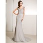 Sirena Scollo a V Corte dei treni Chiffon Charmeuse Madre della Sposa Abiti con Increspatura Perline (008014219) Sirena Scollo a V Corte dei treni Chiffon Charmeuse Madre della Sposa Abiti con Increspatura Perline (008014219)