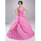 Ball-Gown Square Neckline Floor-Length Organza Quinceanera Dress With Ruffle Lace Beading (021018807) Ball-Gown Square Neckline Floor-Length Organza Quinceanera Dress With Ruffle Lace Beading (021018807)